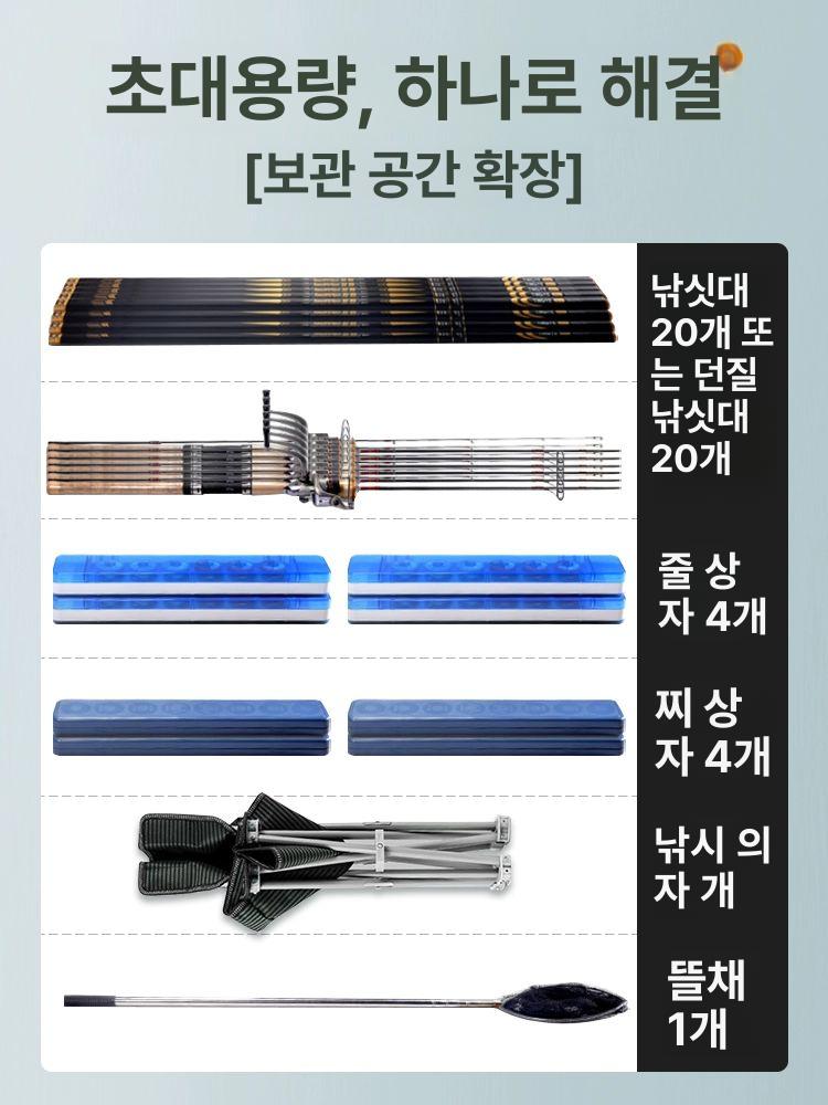 하드케이스 낚시가방 멀티포켓 민물 캠핑 수납 낚시 바다 대형 낚시대 민물낚시 대용량 보관 - 상세 이미지 2