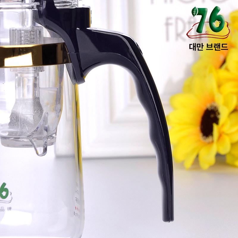 유리티포트 차주전자 내열유리 찻주전자 보이차 차포트 녹차티포트 거름망 찻잎 홍차 - 상세 이미지 3