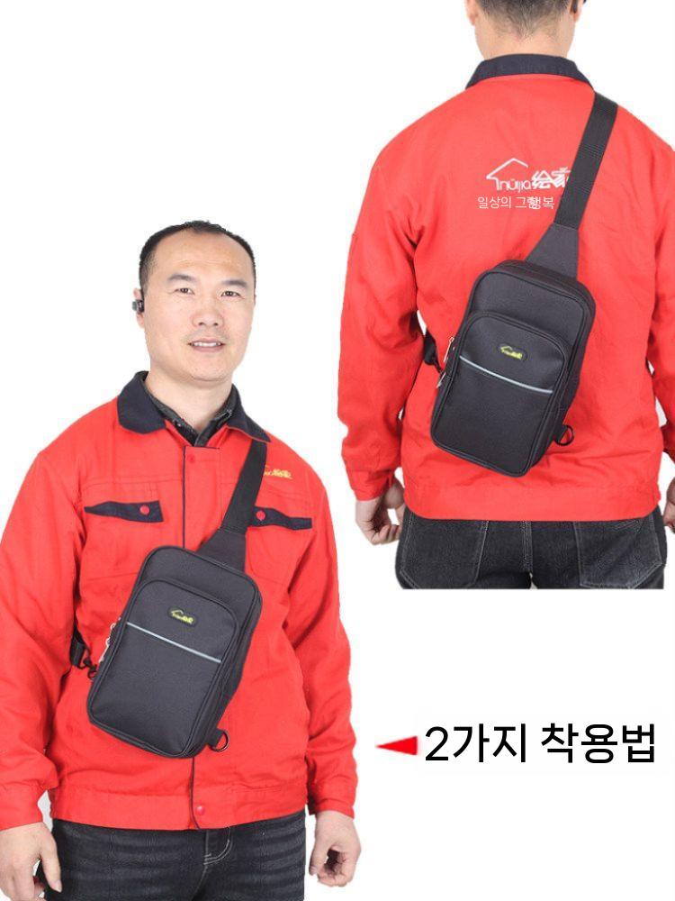 소형 가방 공구 검정 휴대용 듀티 지퍼가 방수 케이스 연장 백팩 공구가방 헤비 공구파우치 - 상세 이미지 3