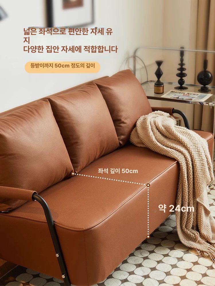 2인용 거실쇼파 이지클린 패브릭소파 아쿠아 생활방수 거실소파 미니멀 - 상세 이미지 4