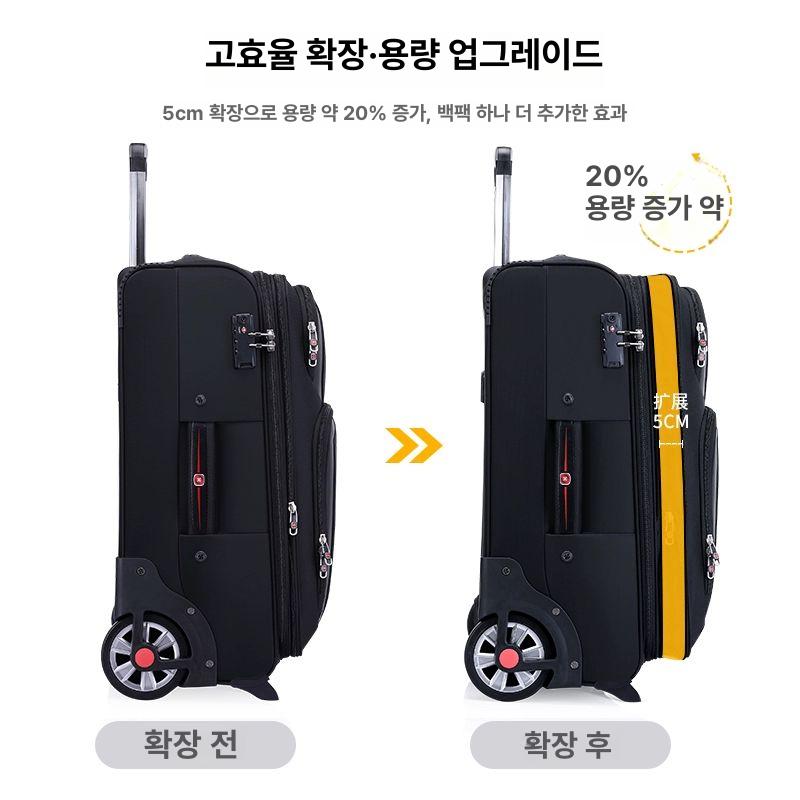 경량 기내용캐리어 여행가방 출장용 여행용캐리어 기내반입사이즈 하드캐리어 확장형 - 상세 이미지 5