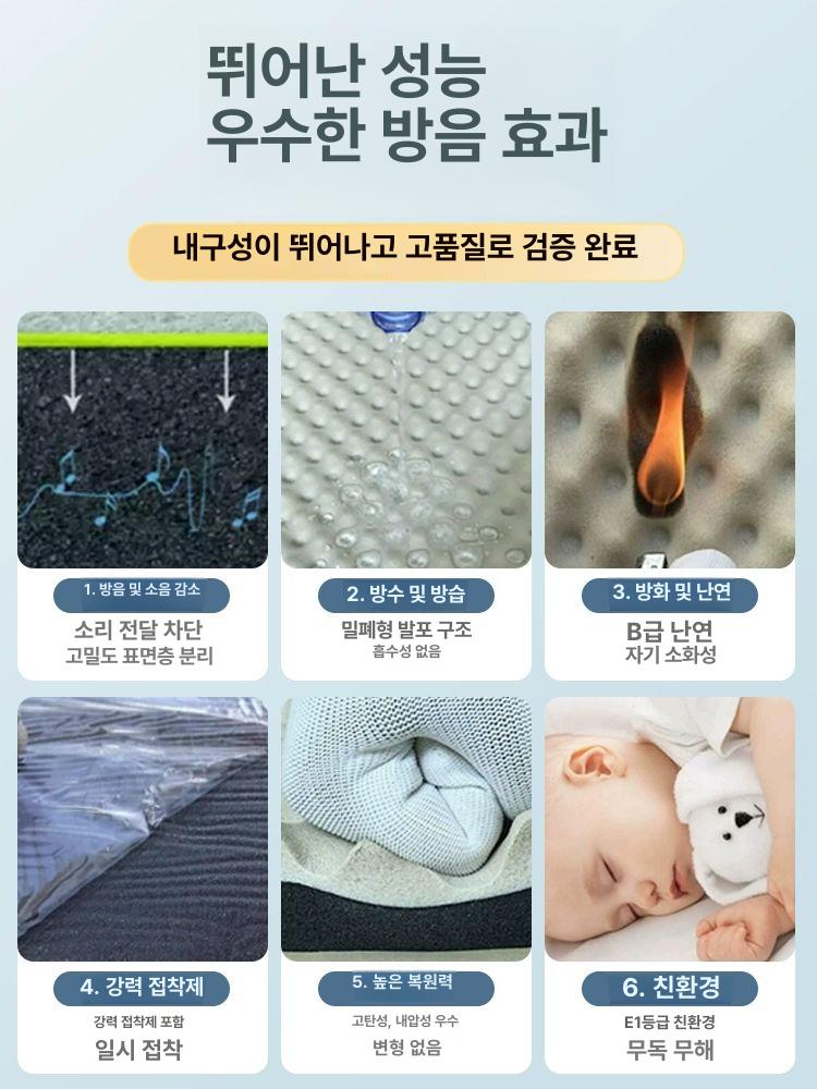 방음시트 흡음제 불연성 녹음실 스펀지 보드 차음재 계란판 흡음재 소음차단 - 상세 이미지 4