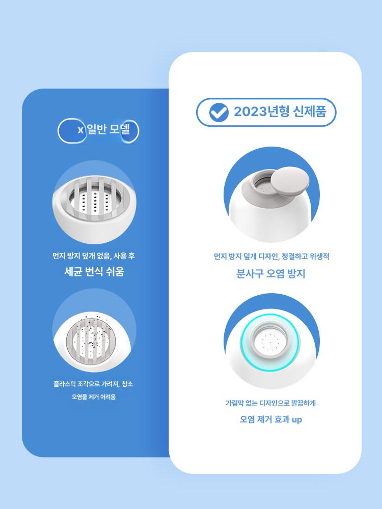 미니 고압세척기 무선 충전 위생 분사 수납가방 휴대용비데 여행 클리너 엉덩이세척기 - 상세 이미지 5