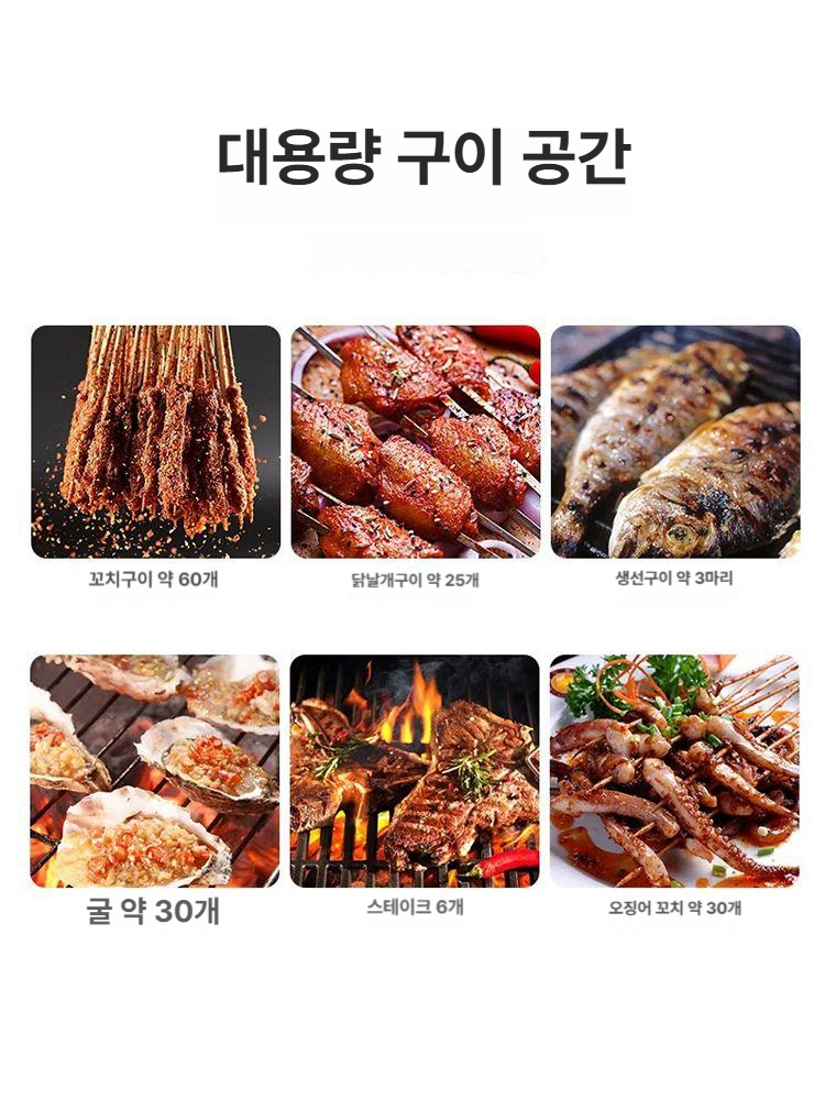 전기 생선 그릴 고등어 구이기 육류 야끼바 조리 기계 화덕 전기그릴 - 상세 이미지 4