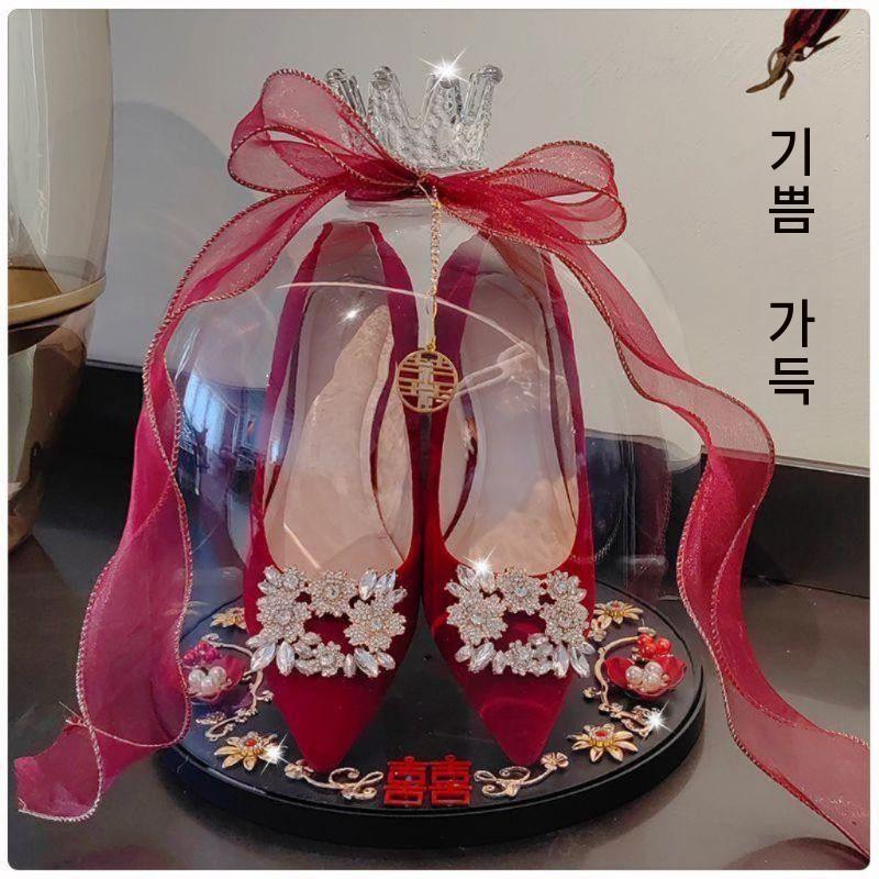 웨딩 보관함 투명 선물 우드 미니 반지케이스 쥬얼리 투명창 반지 보관 귀걸이 아크릴 - 상세 이미지 4