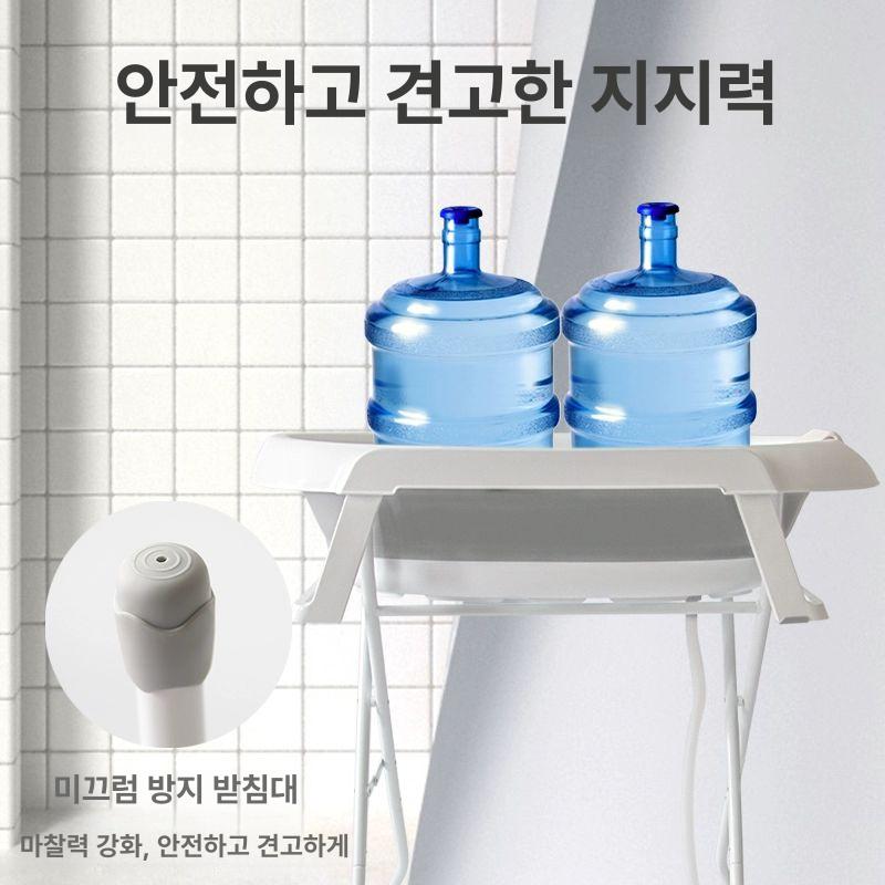 애완견 반려동물 펫욕조 강아지욕조 감온욕조 거치대 반신욕 배수구 접이식대야 - 상세 이미지 4
