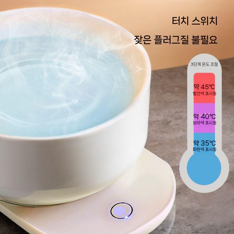 겨울 보온물그릇 세라믹 원형 겨울물그릇 온열 얼지않는 물그릇 길고양이 밥그릇 야외 - 상세 이미지 4