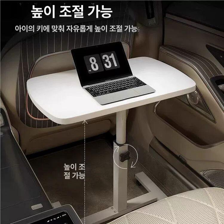 접이식 차량용테이블 다용도 카시트 핸들 조수석 시트백 간식 독서대 노트북거치대 - 상세 이미지 5