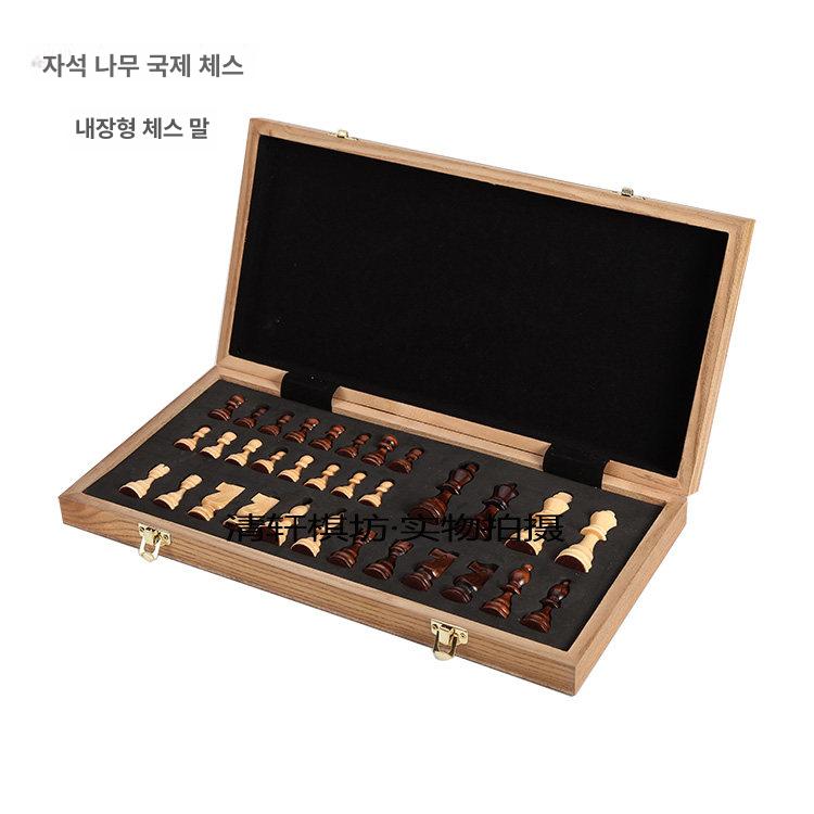 고급 대회용체스판 휴대용 보드게임 사이즈 브론즈 두뇌 선물용 스타일 체스말 중간 - 상세 이미지 3