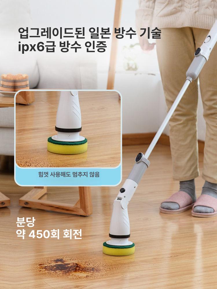 무선 스핀 핸디형 가정용 욕조 청소 클리너 틈새 브러쉬 핸드 파워 전기브러시 강력한 - 상세 이미지 2