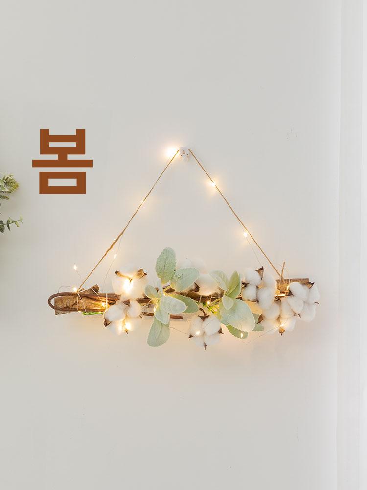 풀세트 크리스마스벽트리 앵두전구 창문 조명 미니 꾸미기 소품 전구포함 - 상세 이미지 4