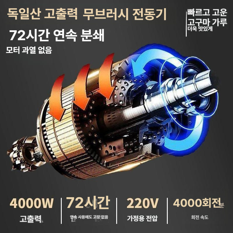 고춧가루 분쇄기 업소용 멀티 제분기 양념 믹서기 곡물 고추 한약 마늘 믹서 전동 그라인더 - 상세 이미지 5