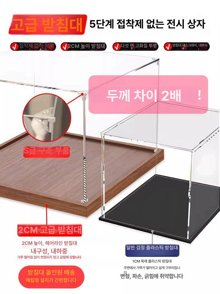 아크릴 진열장 투명 보관함 디스플레이 전시용 수납함 수납케이스 레고에펠탑 콜렉터 - 상세 이미지 3