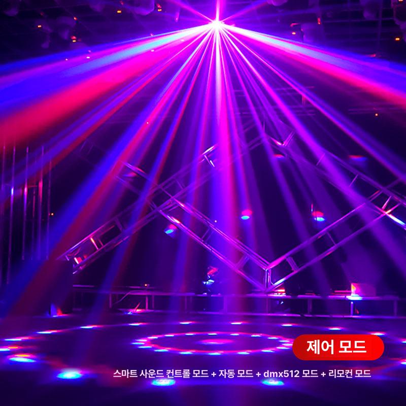 무대용 led특수조명 회전 노래방 파티 광선 행사 조명 스피닝 클럽 무대 미러볼 가정용 - 상세 이미지 2