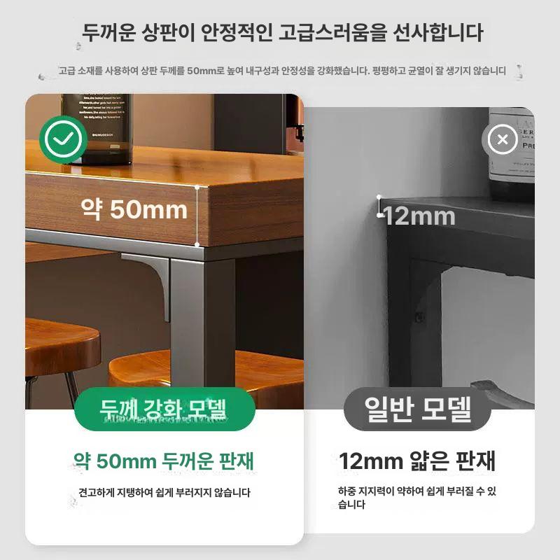 우드슬랩 카페테이블 사각 원목식탁 식당 회의용 원목테이블 업소용 인테리어 - 상세 이미지 3