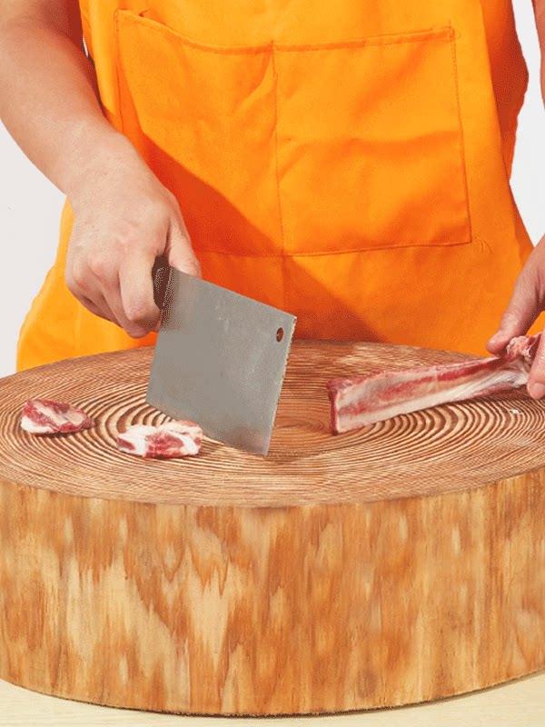 두꺼운 원형통나무도마 핸들 손질 직경 두께 주방도마 곰팡이방지 항균 지름 - 상품 이미지