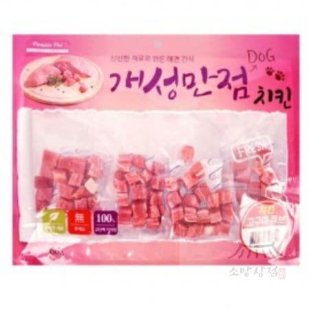 우노구나 개성만점 300g 치킨 - 고구마큐브 치킨트릿 강아지간식 소형견간식