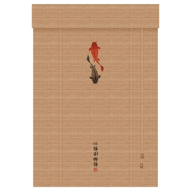 대나무발 커튼 업소용 창문 창문발 인테리어 문발 스트라이프 문어발 가림막 블라인드 - 상품 이미지