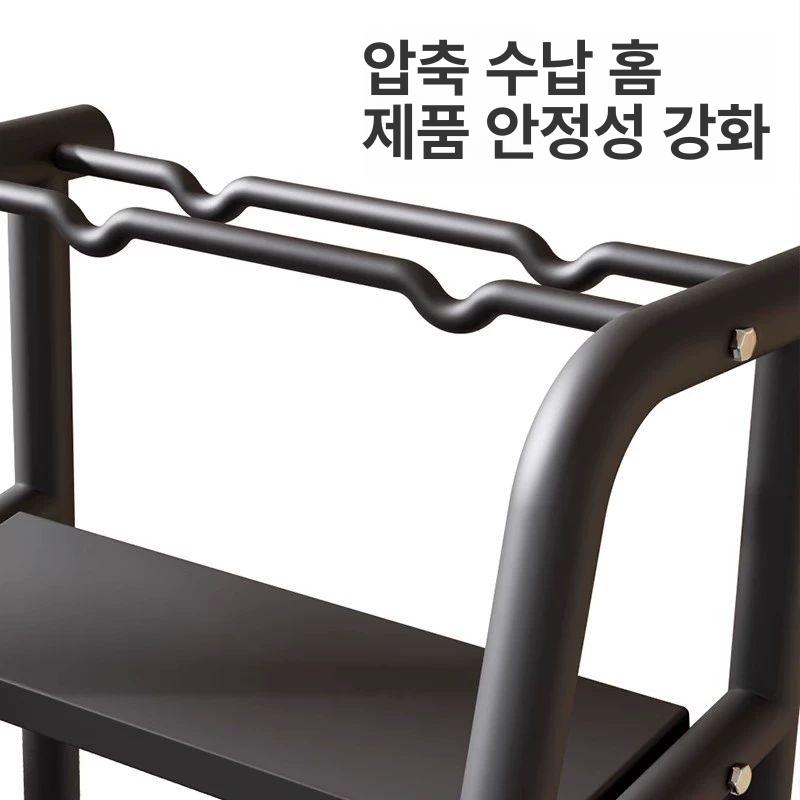 스탠드 가정용덤벨랙 홈트 정리대 선반 헬스기구 진열대 아령거치대 브래킷 렉 수납함 - 상세 이미지 4