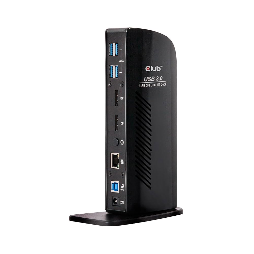 클럽 3D CSV1460 타입 4K60Hz 또는 A 디스플레이 듀얼 스테이션 도킹 USB3.2 C 1세대 - 상품 이미지