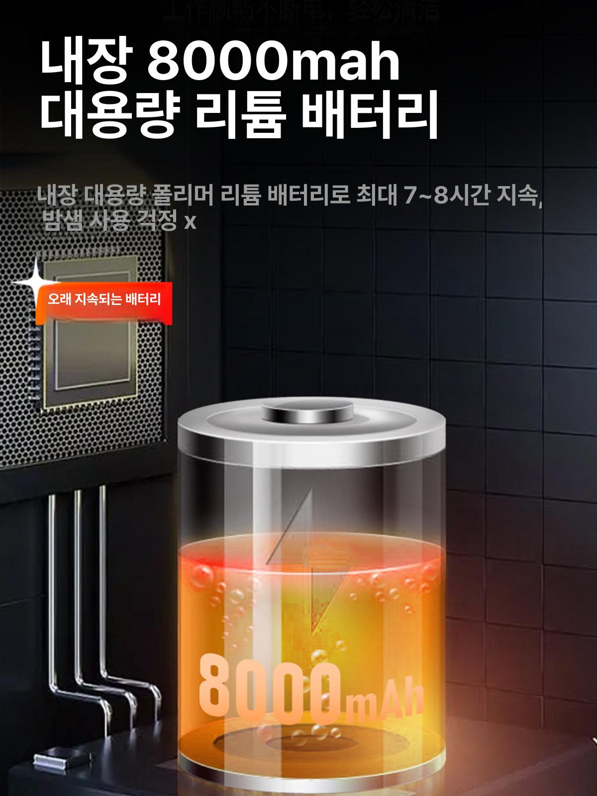 휴대용 손전등 마그네틱 작업용 다용도 수리 캠핑용 토치 야외 비상등 포켓 작업랜턴 - 상세 이미지 4