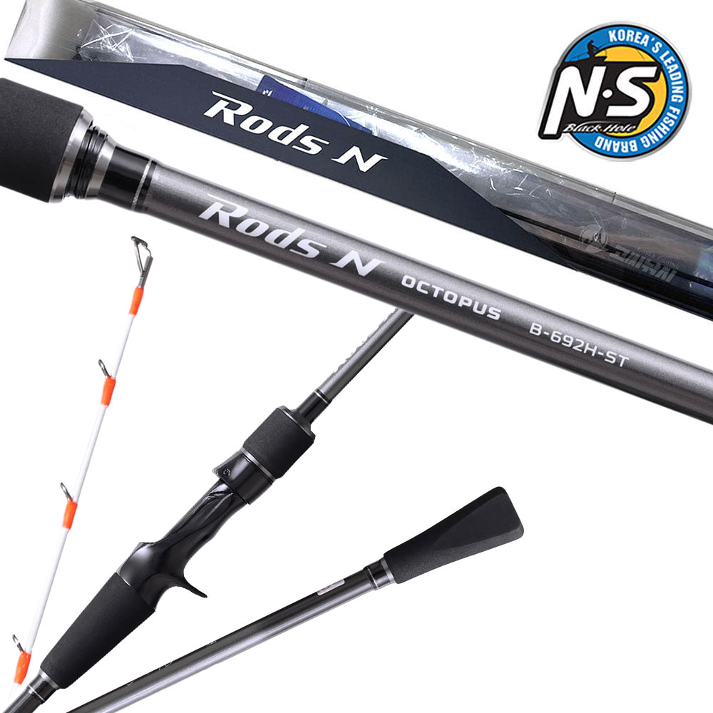 NS 로드스 N 옥토퍼스 문어 낚시대 선상 루어 문어대 돌문어 B-662MH-ST, 1.98m - 상품 이미지