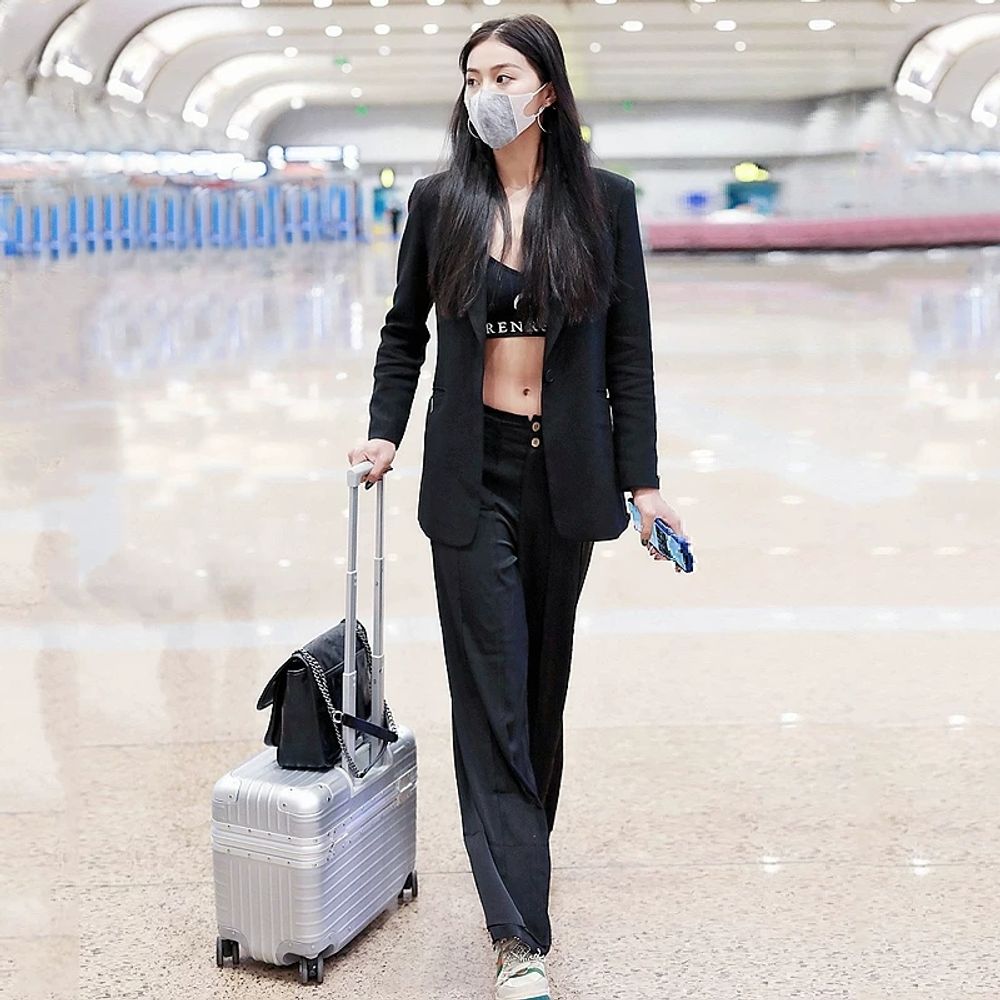 작은 캐리어 미니 큐빅 파일럿 비즈니스 무광택 화이트 컴팩트 여행용 사이즈 - 상세 이미지 3