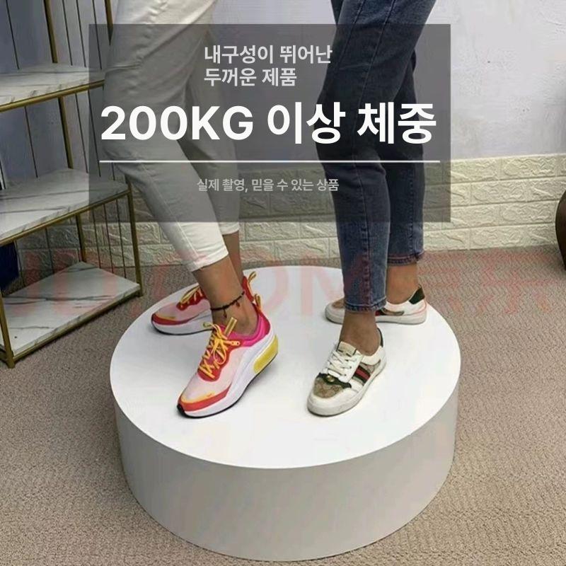 원형무대 촬영 발판 포토존 단상 드레스 피팅룸 웨딩 화이트 이벤트 스튜디오 소품 세트 - 상세 이미지 3
