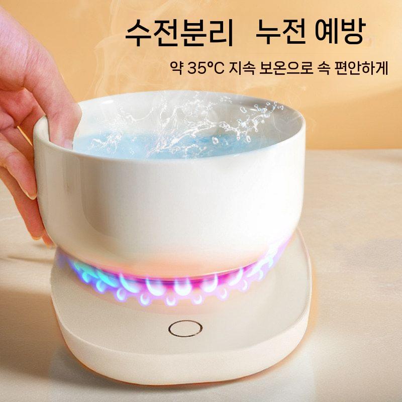 겨울 보온물그릇 세라믹 원형 겨울물그릇 온열 얼지않는 물그릇 길고양이 밥그릇 야외 - 상세 이미지 2