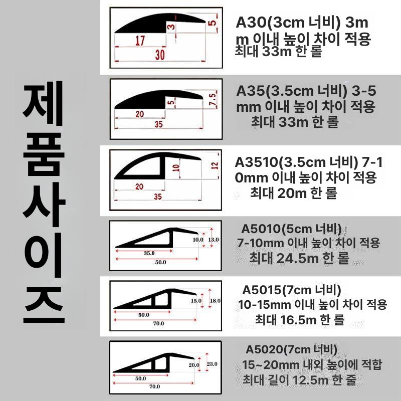 실내 로봇청소기 방문턱 높이 진입발판 경사판 경사로발판 문턱슬로프 단차해소기 - 상세 이미지 5