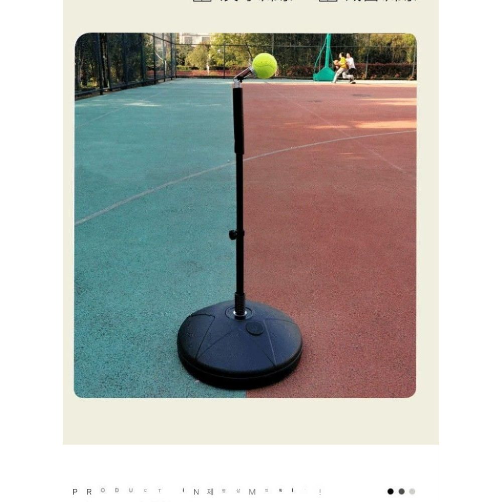 테니스 연습기 백핸드 실내 벽치기 초보자 볼머신기 훈련기 팔힘조절기 포구기 볼머신 혼자 - 상품 이미지