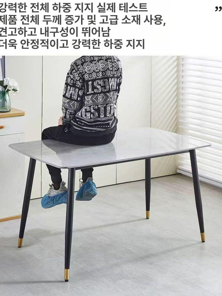 슬림 테이블다리 받침대 원형 길이 높이 교체 선반 가구부속 철제프레임 상판 - 상세 이미지 4