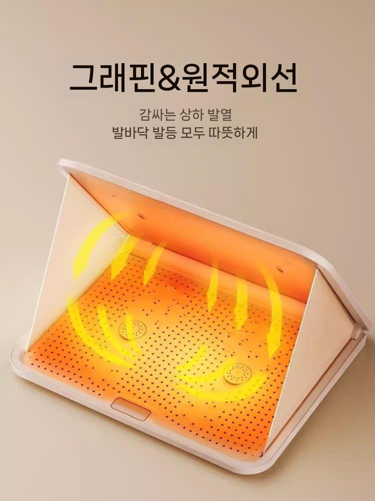 곰용 풋워머 전기 겨울용 충전식 세탁 발열패드 발난로 보온 가정용 패드 부츠 히터 따뜻한 - 상세 이미지 3