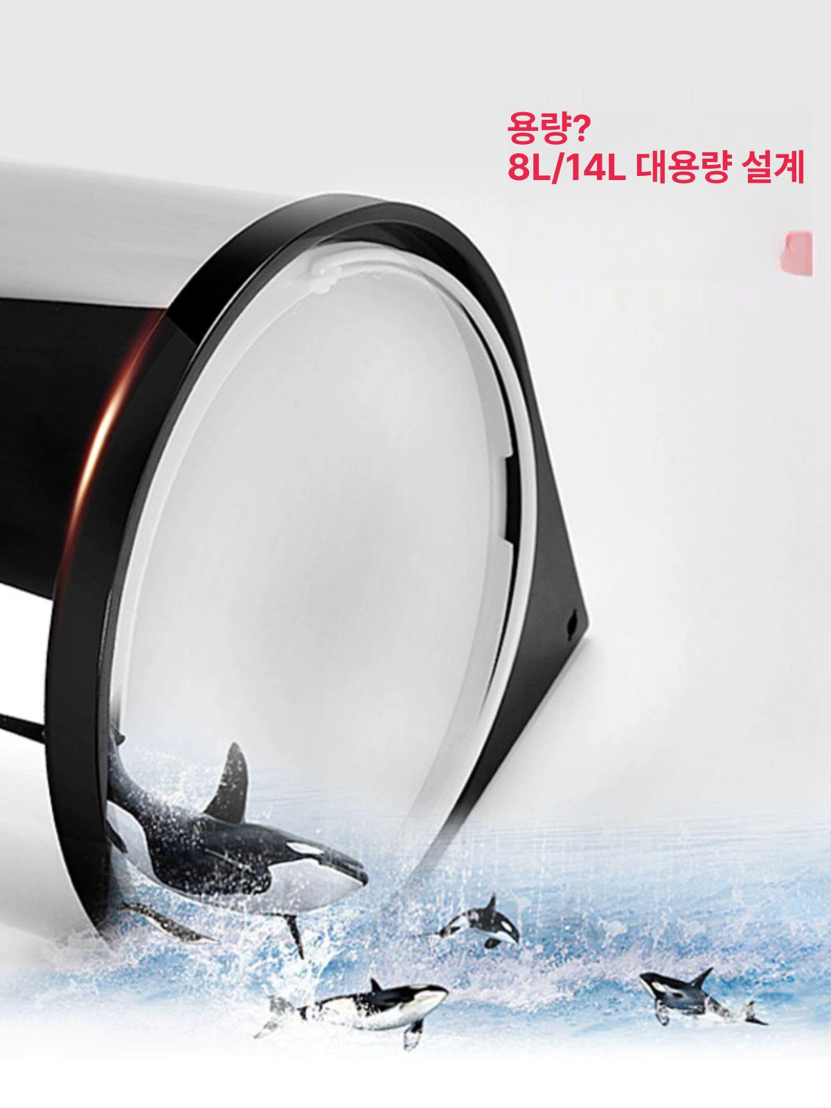 싱크대 쓰레기통 흰색 빌트인 인출식 연결 서랍식 씽크 대용량 씽크대 흰색은 하부장 도어 - 상세 이미지 4