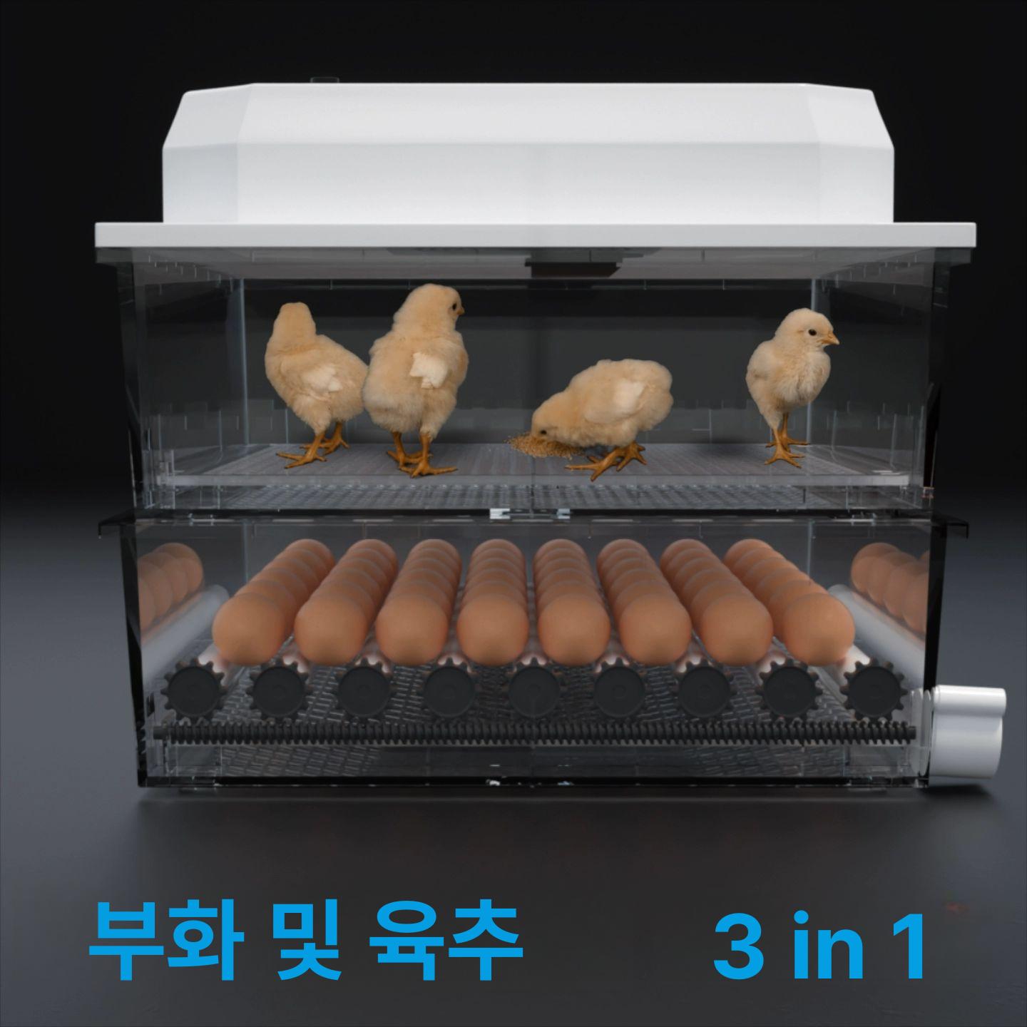 신형 유정란 병아리부화기 조류 메추리알 용품 가정용 오리 꿩 계란부화기 지능형 - 상세 이미지 4