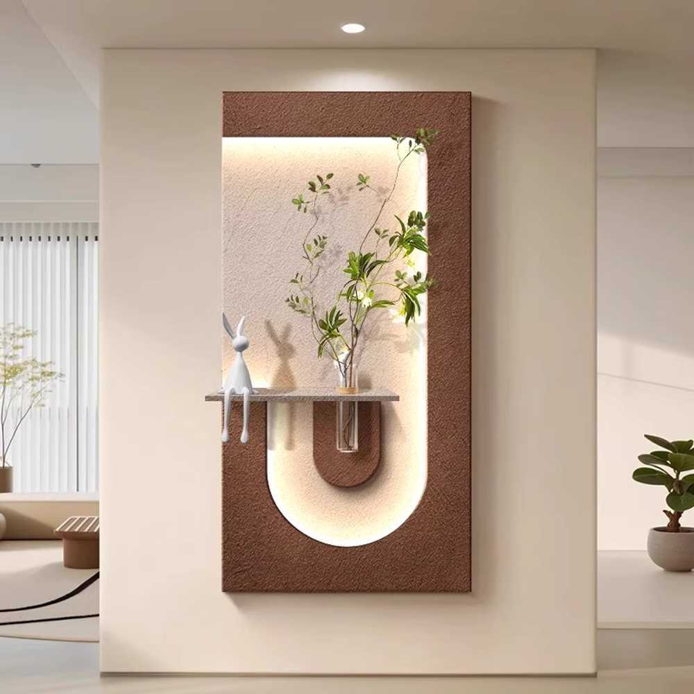 (40x70cm) led 식물 이태리토분 그린 거실 벽 소품 감성화분액자조명 무드등 인테리어 - 상세 이미지 4