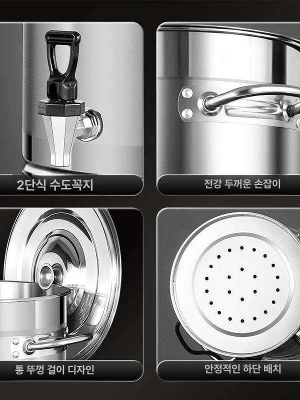 가정용 약탕기 중탕 달임기 스테인리스 추출 대용량 한약 끓이기 무자성 필터 - 상세 이미지 5