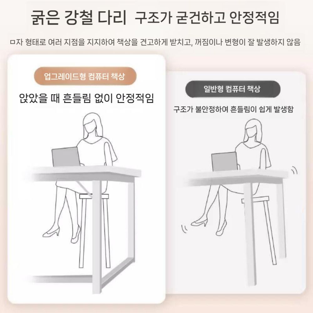 책상 고등 기억자 테이블 컴퓨터 서재 자형 컴퓨터책상 일반책상 책상세트 고등학생 미니책상 유백색 싱글 테이블 120x80x75cm - 상세 이미지 2