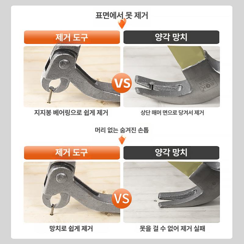 못빼는 공구 리무버 못뽑이 못제거 지렛대 갈고리빠루 못빼기 장도리 추출기 - 상세 이미지 4