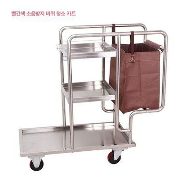 주방 이동식 카트 3단 다층선반 식당 서빙용 바퀴선반 주방용품 수납카트 - 상세 이미지 5