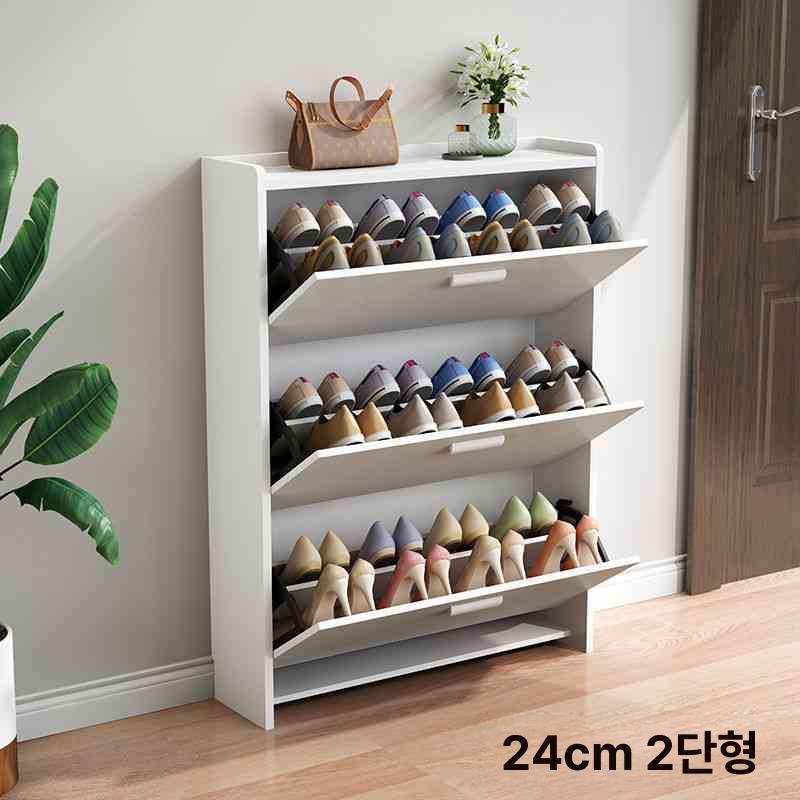 초슬림 신발정리대 틈새 슬림신발장 현관신발장 공간활용 심플 다층 초박형 - 상세 이미지 3