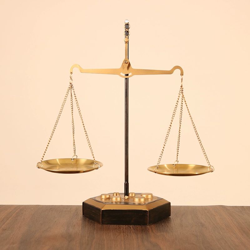 사무실 양팔저울 레트로 서재 오브제 인테리어 개업선물 스타일 장식품 액세서리 아트 - 상품 이미지