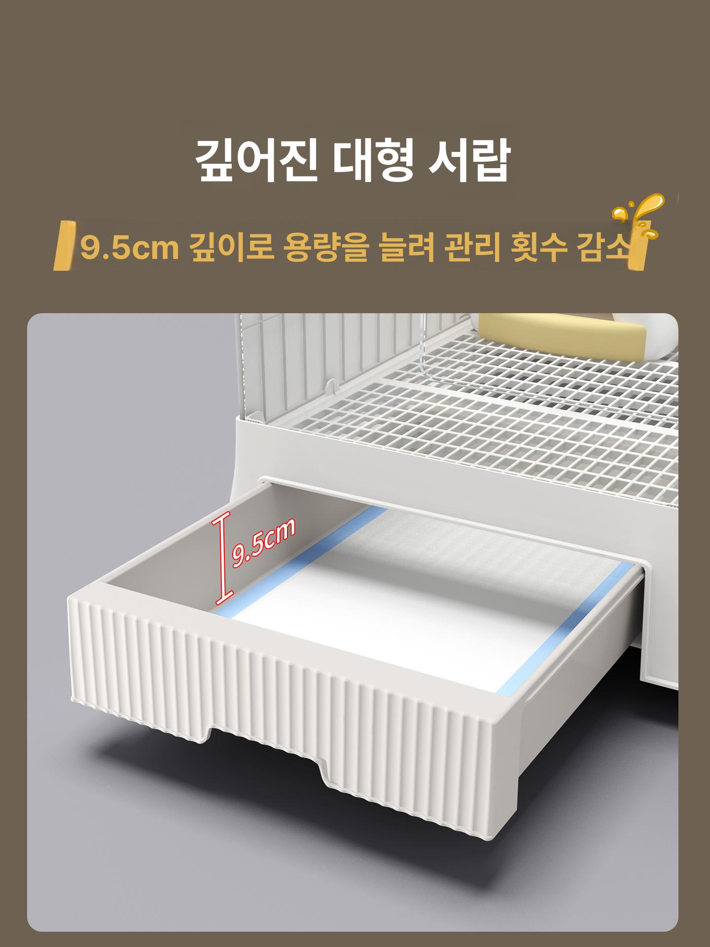 철제 토끼사육장 하우스 야외 둥지 실내 키우기 토끼집 애완용 우리 사각 격리장 - 상세 이미지 3