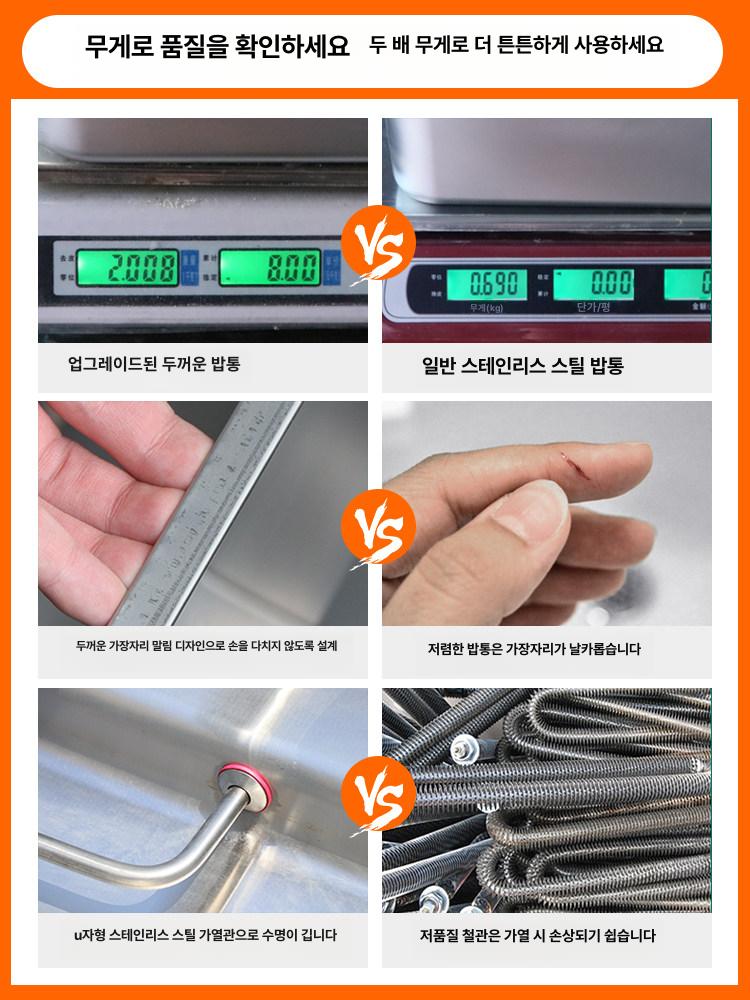업소용 밑반찬 보온 스탠드형 푸드워머 국물 보관함 음식 온열 유지 식당 주방용 - 상세 이미지 3