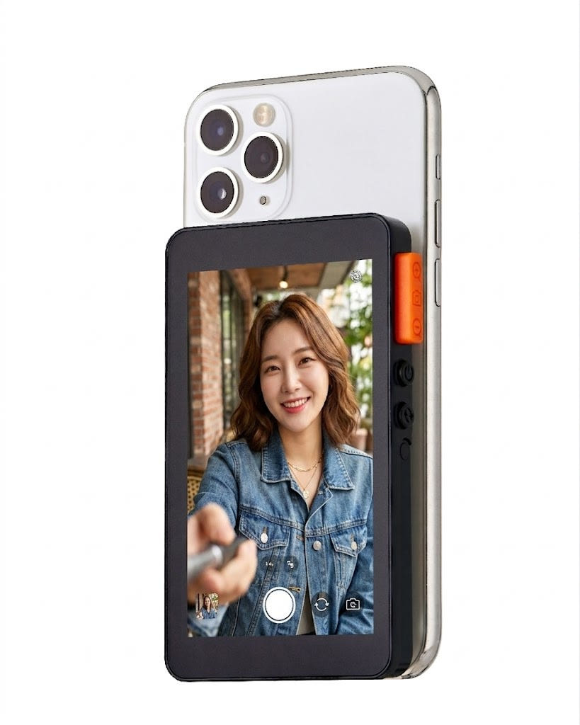 셀피먼트 Selfiment 셀피먼트 셀카 모니터 셀피스크린 맥세이프 후면카메라 미러링 뷰파인더 - 최저가 67,900원