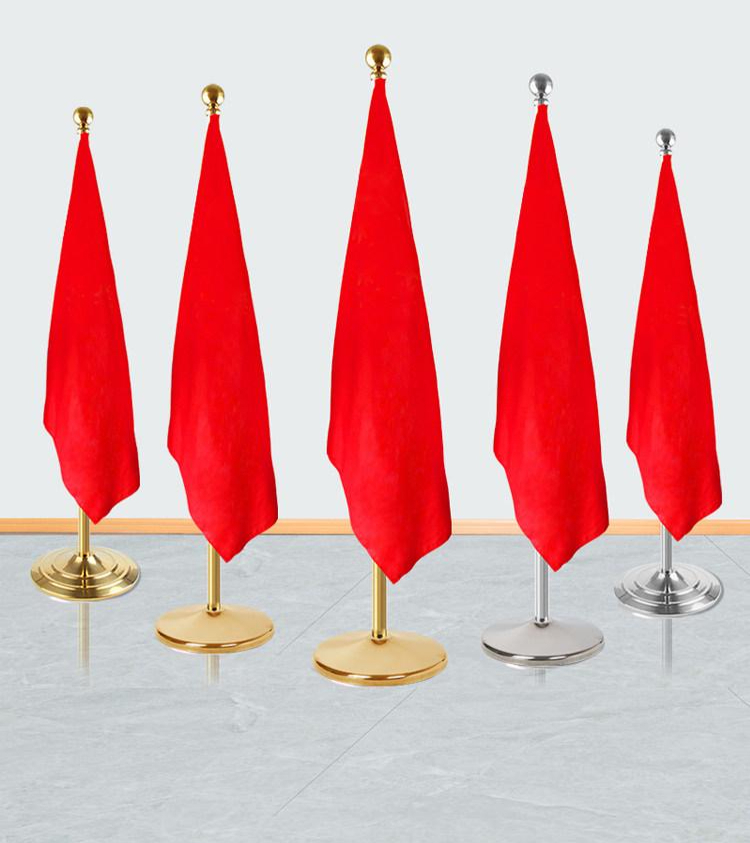깃발거치대 스탠드 폴대 간판 포토월 대형 우승기 꽂이 출력물 전시 홍보용 - 상품 이미지