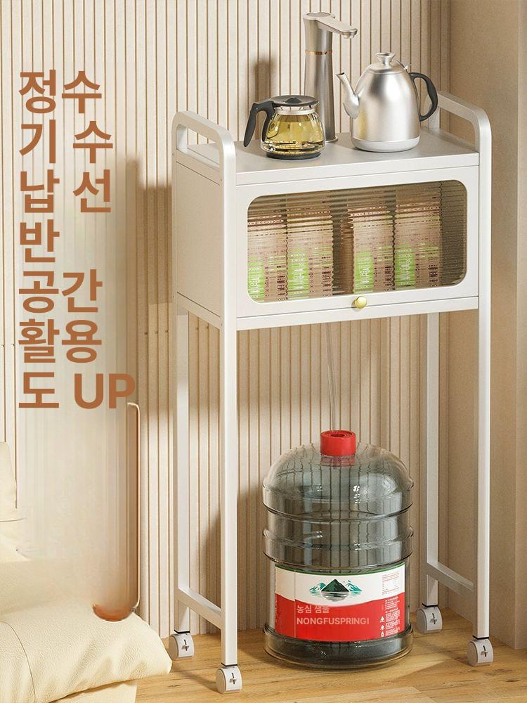 모듈 틈새수납장 인테리어 로봇청소기장 가구 정리함 모던 선반 수납함 거치대 북유럽 - 상세 이미지 5