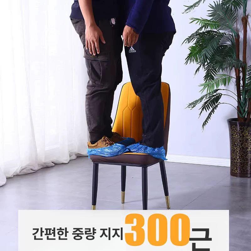 홈 카페의자 주방 팔걸이 프렌치 레트로 다이닝체어 원목의자 엔틱체어 패브릭 - 상세 이미지 3