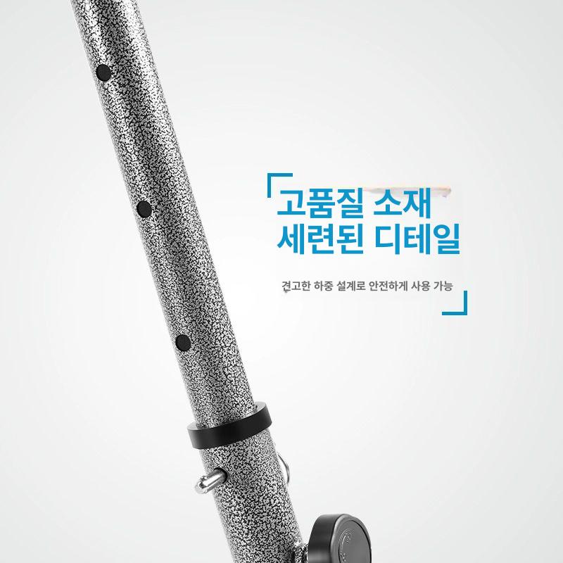 베란다 풀업바 경량 높이조절 기구 운동 스탠드 문틀 다기능 헬스용품 철봉바 - 상세 이미지 2