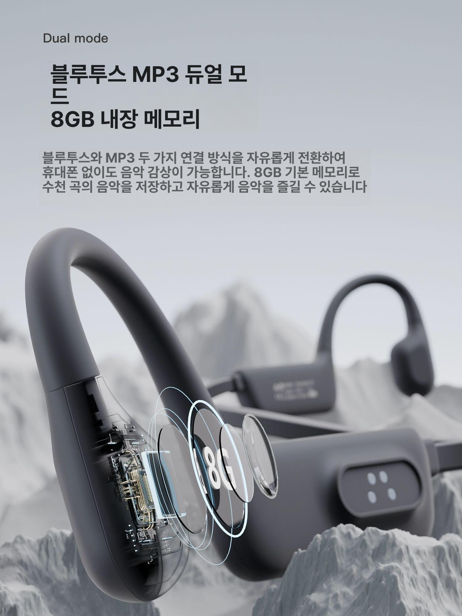 초경량 음성증폭기 헤드폰 골전도이어폰 시니어 이어셋 음향 청각보조 노이즈감소 - 상세 이미지 4